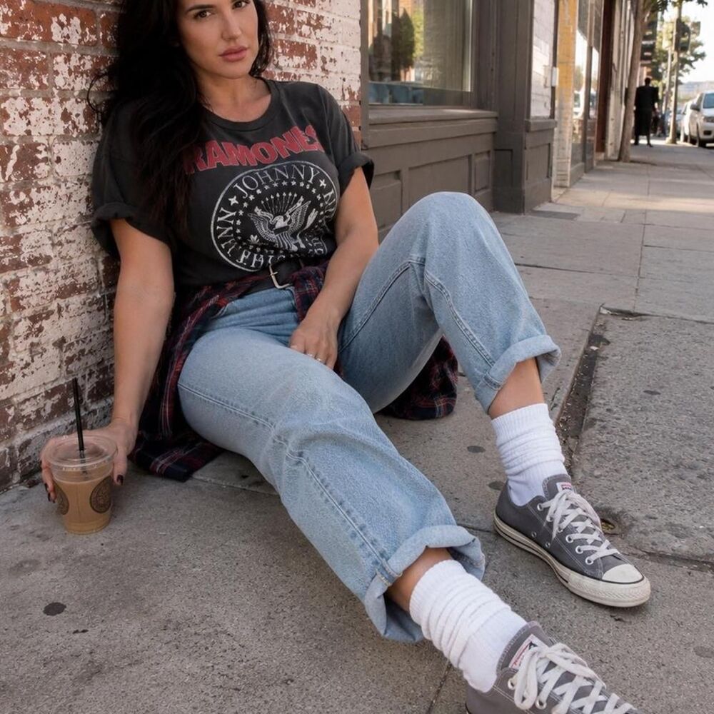 Converse Women's Grey and Brown Trainers